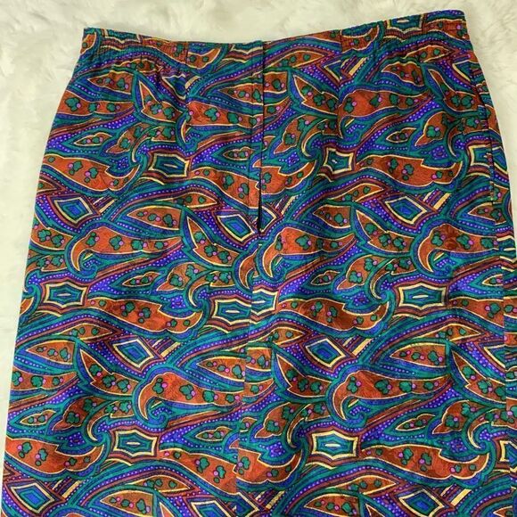 Vintage Anne Crimmins for Umi 100% silk pencil skirt - Picture 3 of 4